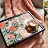 Fabulous Zebra Floral Lap Tray