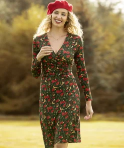 Fabulously Festive Wrap Dress