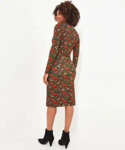 Fabulously Festive Wrap Dress