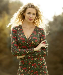 Fabulously Festive Wrap Dress