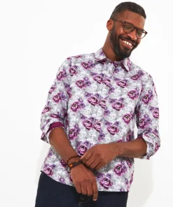 Faded Floral Skull Shirt