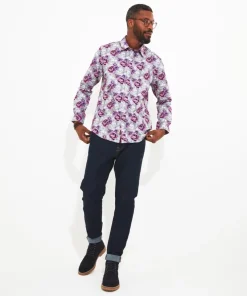 Faded Floral Skull Shirt