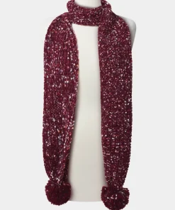Fantasia Tape Yarn Bobble Scarf