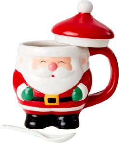 Festive Santa Spoon Mug