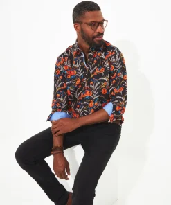 Fiery Fun Floral Shirt