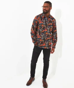 Fiery Fun Floral Shirt