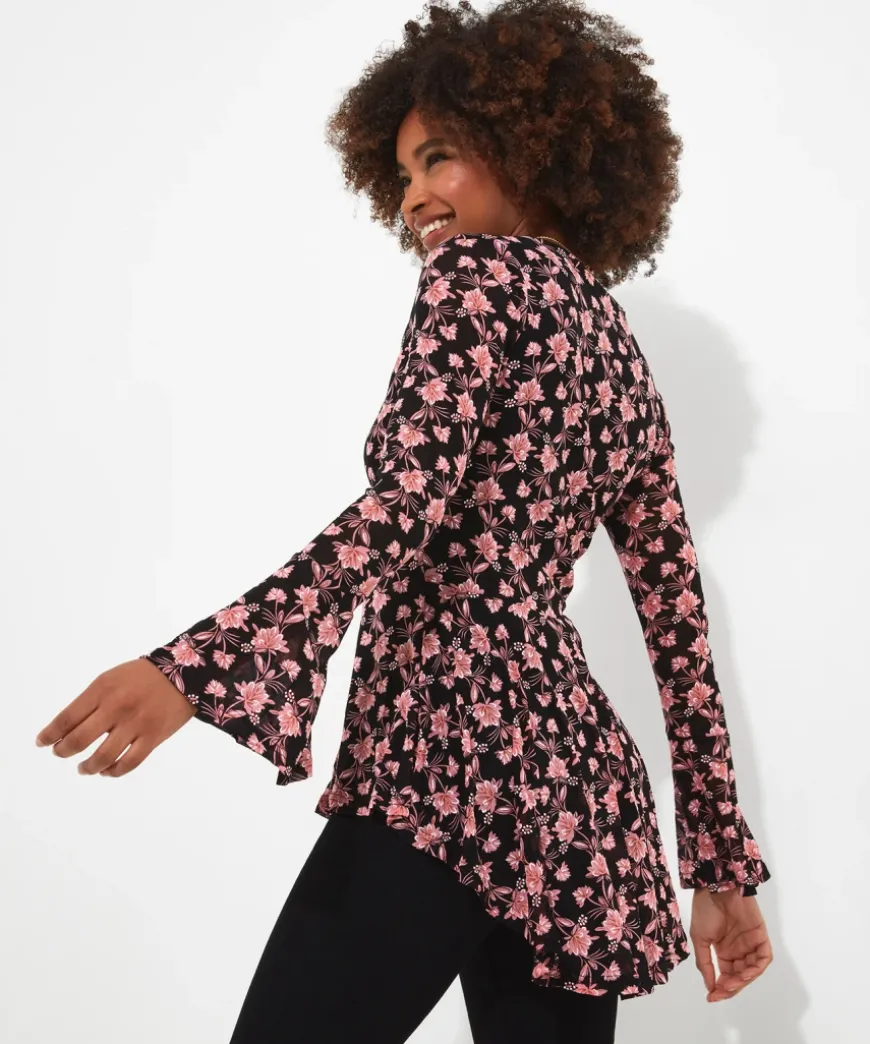 Floral Zip Top