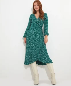 Florrie Wrap Frill Dress