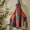 Folk Floral Frill Trim Apron
