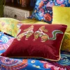 Folk Fox Crewel Work Cushion