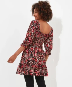 Folky Floral Tunic Dress