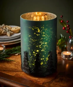 Forest Green Candle Holder