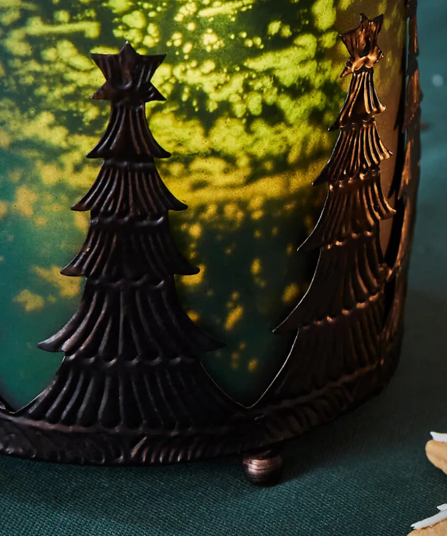 Forest Green Candle Holder