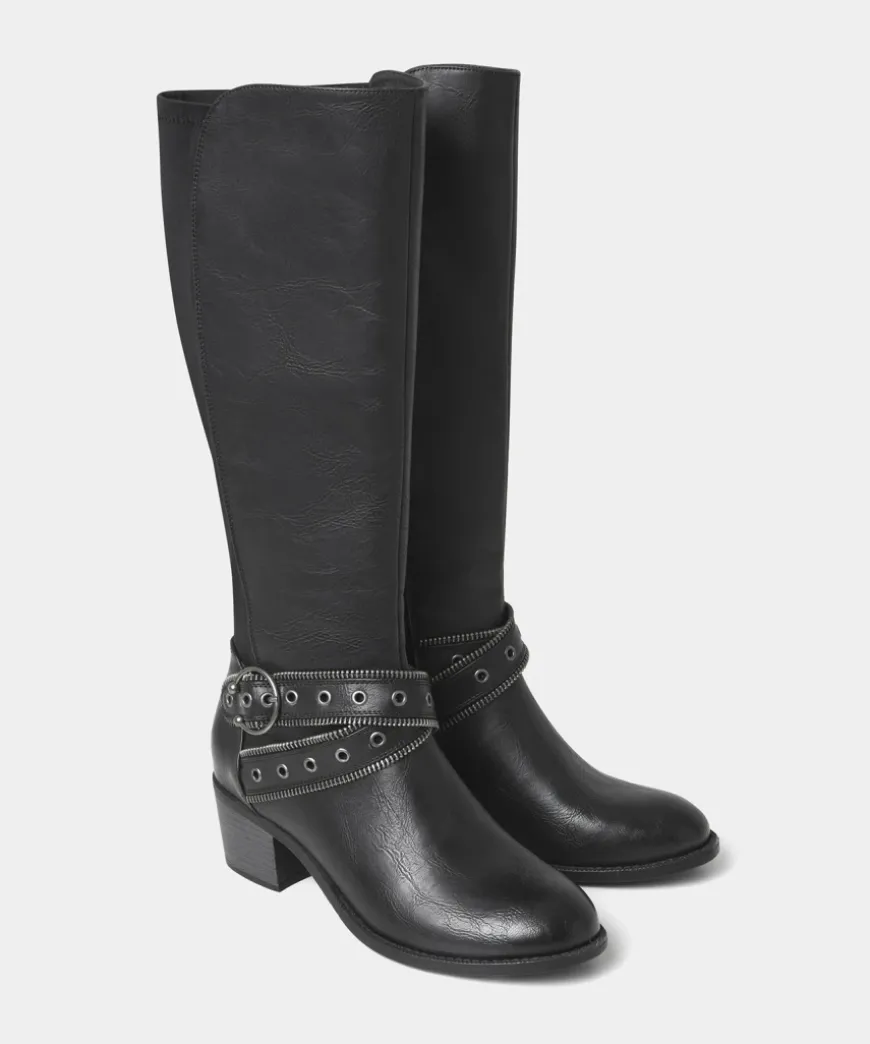 Free Rebel Zip Detail Boots