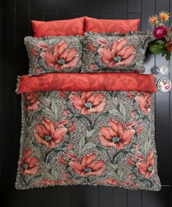 Funky Floral Leopard Reversible Bed Set