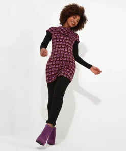 Funky Jacquard Layered Top