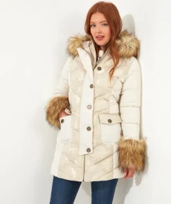 Fur Trim Puffa Coat