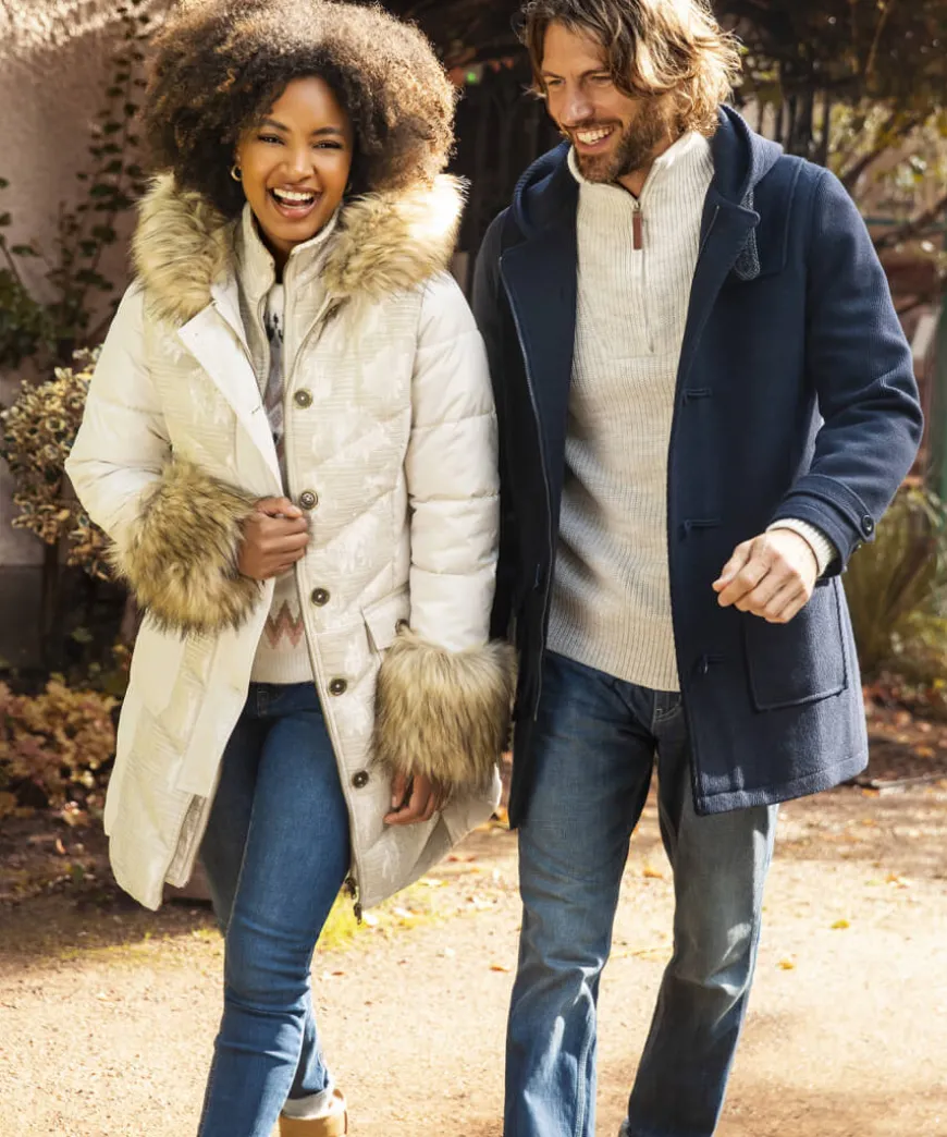 Fur Trim Puffa Coat