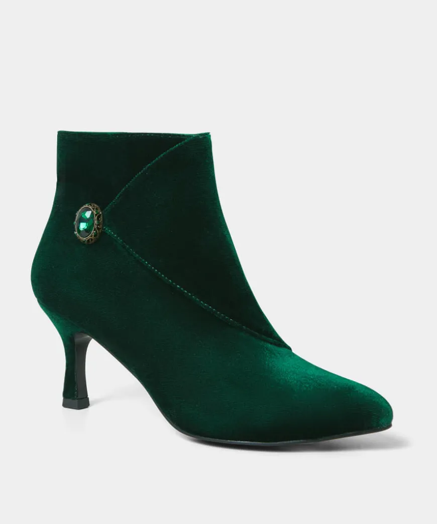 Glamorous Jewel Trim Boots
