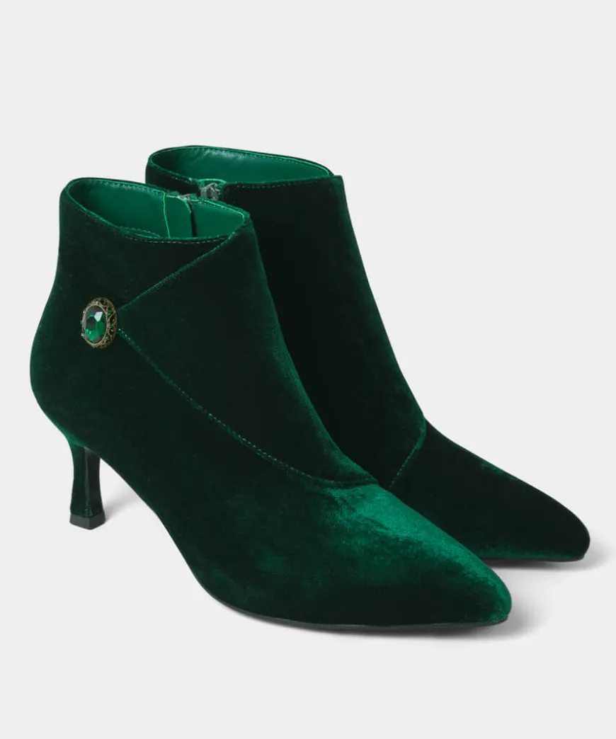 Glamorous Jewel Trim Boots