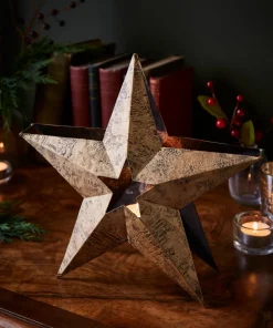 Gold Star Tea Light Holder