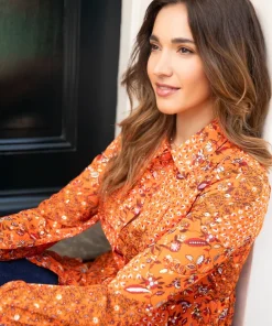 Golden Sunset Tunic Dress
