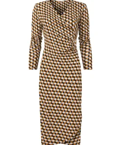 Gorgeous Geo Wrap Jersey Dress