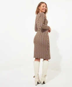 Gorgeous Geo Wrap Jersey Dress