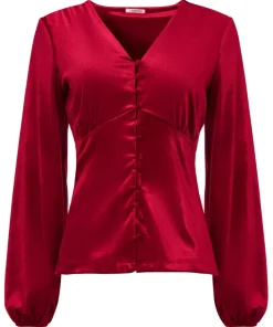 Gorgeous Velour Button Top