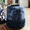 Heritage Fringed Velvet Footstool