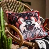 Hypnotic Horses Reversible Cushion