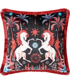 Hypnotic Horses Reversible Cushion