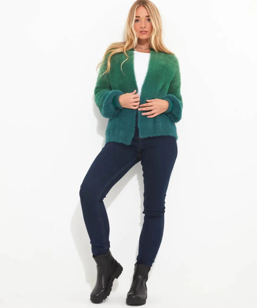 Ibiza Fluffy Knit Cardigan