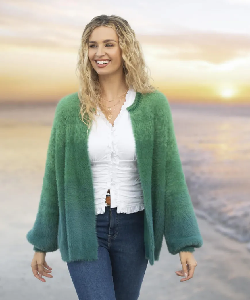 Ibiza Fluffy Knit Cardigan
