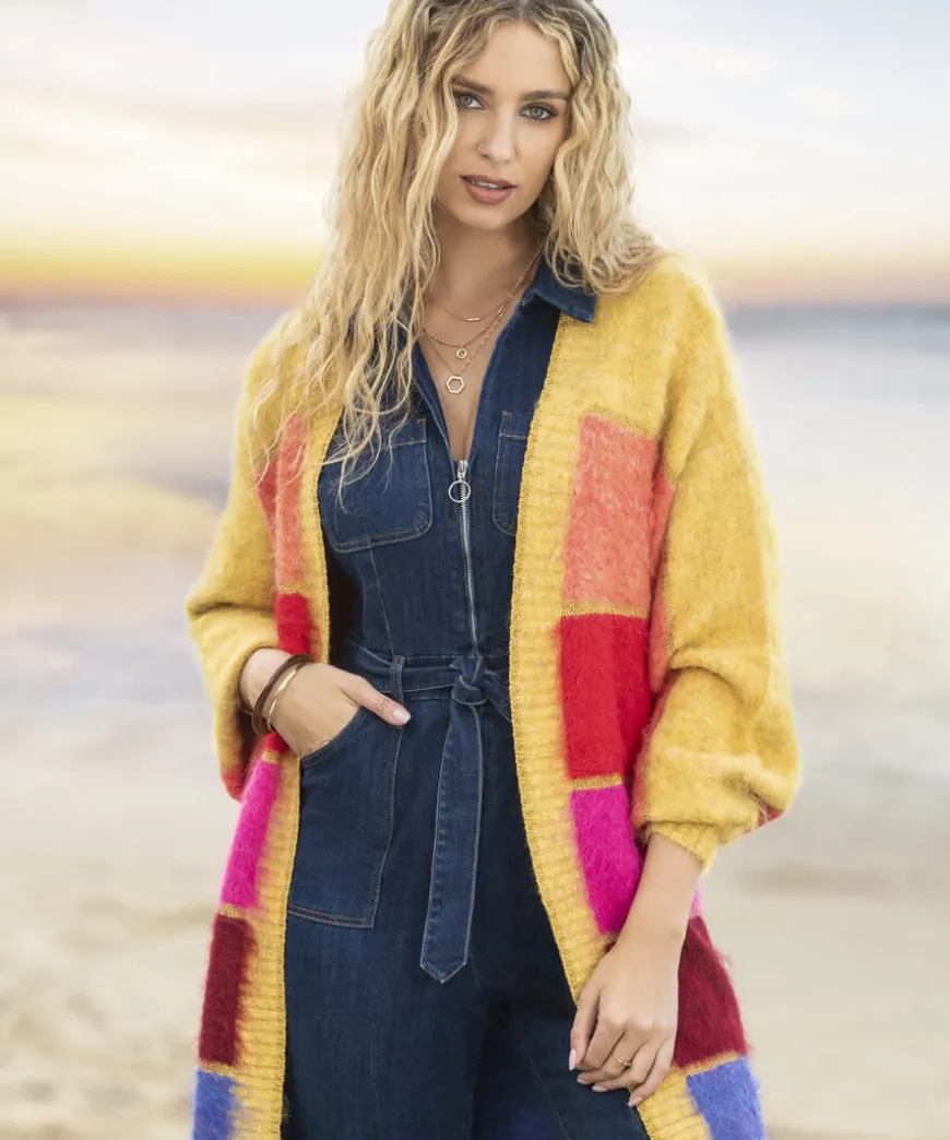 Ibiza Multicolour Stripe Cardigan