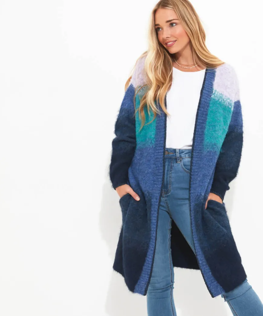 Ibiza Ombre Tie Waist Cardigan