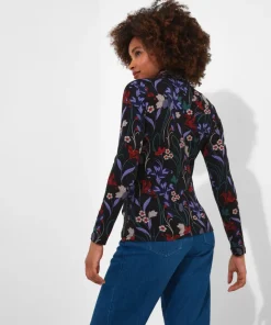 Into The Forest Printed Jersey Top