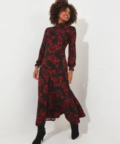 Into The Night Floral Dress