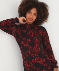 Into The Night Floral Dress