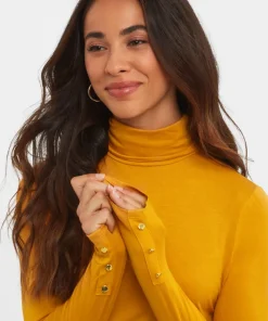 Jersey Roll Neck Top