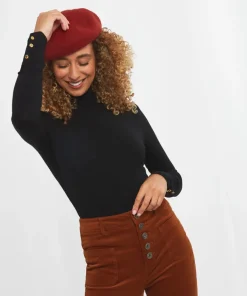 Jersey Roll Neck Top