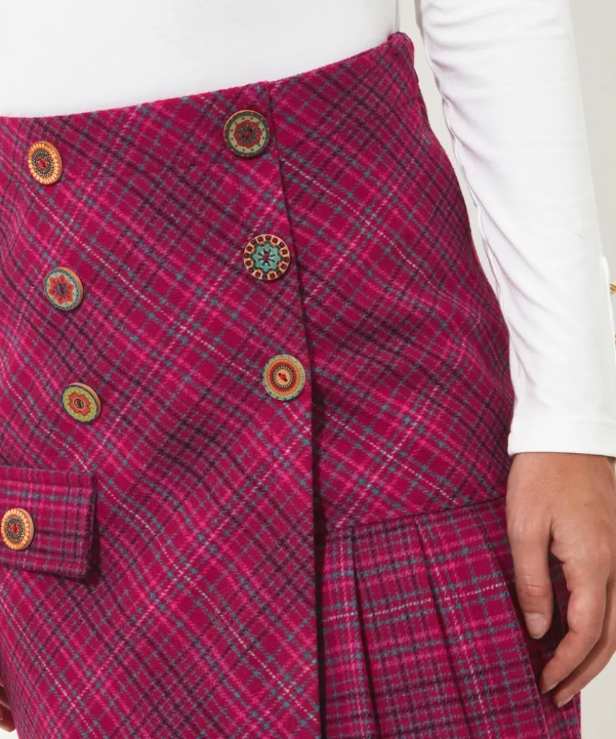 Joe'S Favourite Checked Skirt