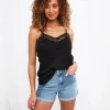 Lace Trim Cami Vest