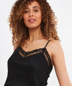 Lace Trim Cami Vest