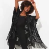 Lara Burn Out Tassel Kimono