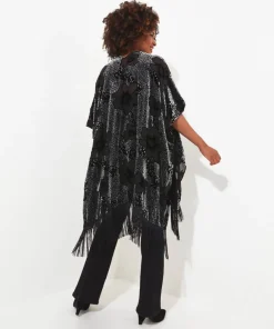 Lara Burn Out Tassel Kimono