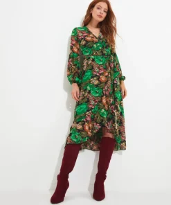 Lily Printed Wrap Dress