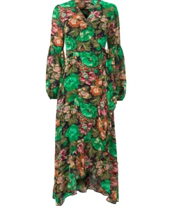 Lily Printed Wrap Dress