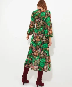 Lily Printed Wrap Dress