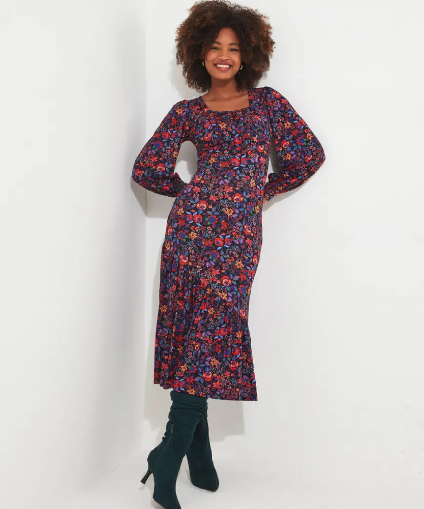 Lola Floral Jersey Dress